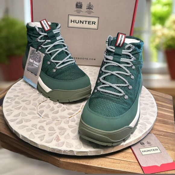 Hunter Travel Explorer Boot Thicket Green Waterproof Hiking Outdoor Men’s 11 EU - Picture 4 of 15